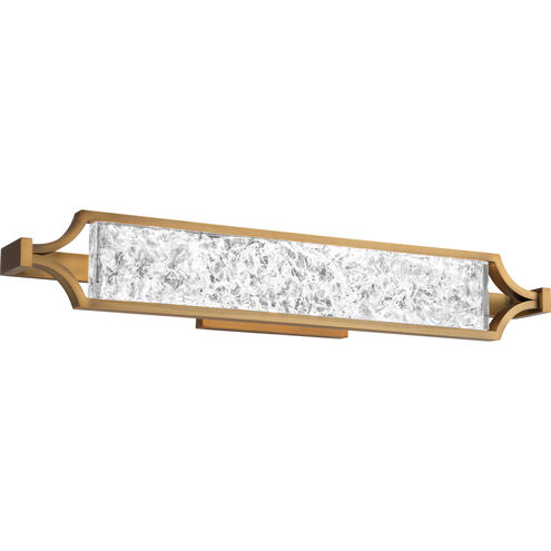 Emblem LED 28 inch Aged Brass Bath Vanity & Wall Light in 28in.