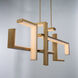 Jackal LED 8 inch Aged Brass Chandelier Ceiling Light