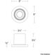 Squat LED 3.5 inch White Outdoor Flush Mount