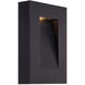 Urban LED 10 inch Black Outdoor Wall Light in 10in.