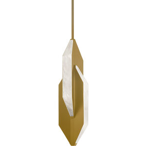 Azure 1 Light 4 inch Aged Brass Mini Pendant Ceiling Light