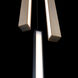 Chaos LED 11.75 inch Black and Aged Brass Multi-Light Pendant Ceiling Light in 3, 12in., Black Aged Brass/Black