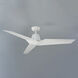 Vortex 60 inch Gloss White Downrod Ceiling Fan, Smart Ceiling Fan