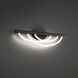 Swoop 1 Light 24 inch Black Bath Vanity Light Wall Light