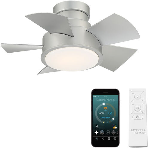 Vox 26 inch Titanium Flush Mount Ceiling Fan in 3500K