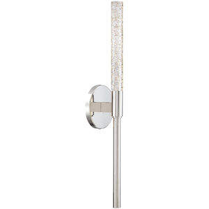Magic LED 3 inch Polished Nickel ADA Wall Sconce Wall Light in 20in.