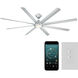 Hydra 96 inch Titanium Downrod Ceiling Fan in 2700K