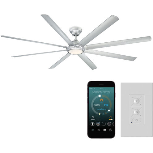 Hydra 96 inch Titanium Downrod Ceiling Fan in 2700K