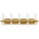 Cinaplex LED 31 inch Aged Brass Bath Vanity & Wall Light