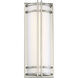 Skyscraper LED 18 inch Stainless Steel Outdoor Wall Light in 2700K, 18in.