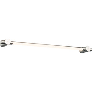 Cadence LED 27 inch Brushed Nickel Bath Vanity & Wall Light in 27in.