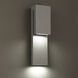 Double Down LED 18 inch Graphite Outdoor Wall Light