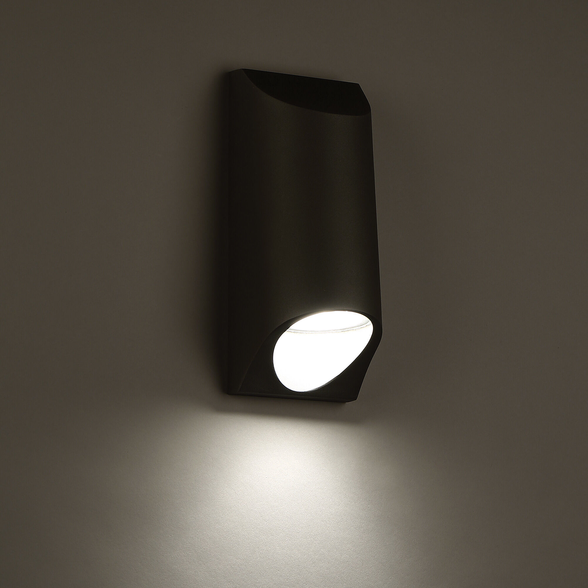 Mega LED 11 inch Black Outdoor Wall Light