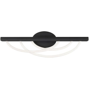 Swoop 1 Light 24 inch Black Bath Vanity Light Wall Light