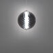 Swirly LED 9.9 inch Smoke Glass and Brushed Nickel Mini-Pendant Ceiling Light in 3000K