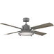 Nautilus 56 inch Graphite Weathered Wood Ceiling Fan in 2700K