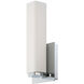 Vogue LED 3 inch Chrome ADA Wall Sconce Wall Light in 3000K, 11in.