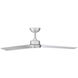 Roboto 52 inch Brushed Aluminum Downrod Ceiling Fan, Smart Ceiling Fan