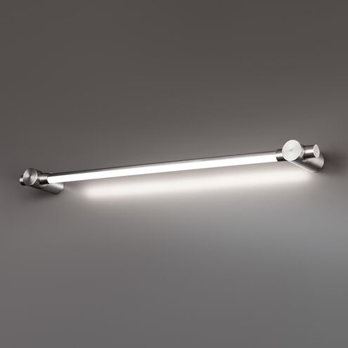 Cadence LED 27 inch Brushed Nickel Bath Vanity & Wall Light in 27in.