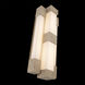 Conan LED 4 inch Beige Travertine and Aged Brass ADA Wall Sconce Wall Light