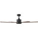 Size Matters 56 inch Matte Black Distressed Koa with Distressed Koa Blades Ceiling Fan