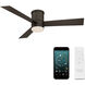Axis 52 inch Bronze Flush Mount Ceiling Fan in 2700K