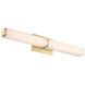 Vogue LED 27 inch Brushed Brass Bath Vanity & Wall Light in 3000K, 27in.