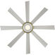 Aura 60 inch Soft Brass and Matte White with Matte White Blades Downrod Ceiling Fan in Soft Brass Matte White