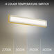 Ice Bar Indoor Wall Lighting in 3000K, Aged Brass