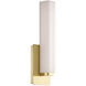 Vogue Wall Sconce Wall Light in 3500K, 15in., Brushed Brass