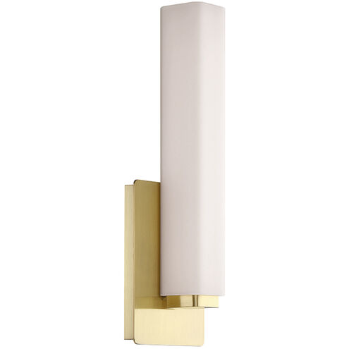 Vogue Wall Sconce Wall Light in 3500K, 15in., Brushed Brass