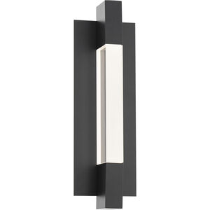Heliograph 1 Light 18.1 inch Black Outdoor Wall Light in 3000K