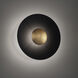Brody LED 19.38 inch Black with Aged Brass Semi-Flush Mount Ceiling Light