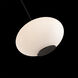 Illusion 1 Light 16 inch Black Pendant Ceiling Light