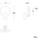 Oracle LED 4 inch Aged Brass Wall Sconce Wall Light