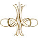 Fleur De Lis LED 56 inch Aged Brass Indoor Hanging Lighting Ceiling Light