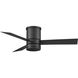 Axis 44 inch Matte Black Flush Mount Ceiling Fan in 2700K