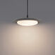 Saturno LED 19.75 inch Basalt Stone and Black Pendant Ceiling Light