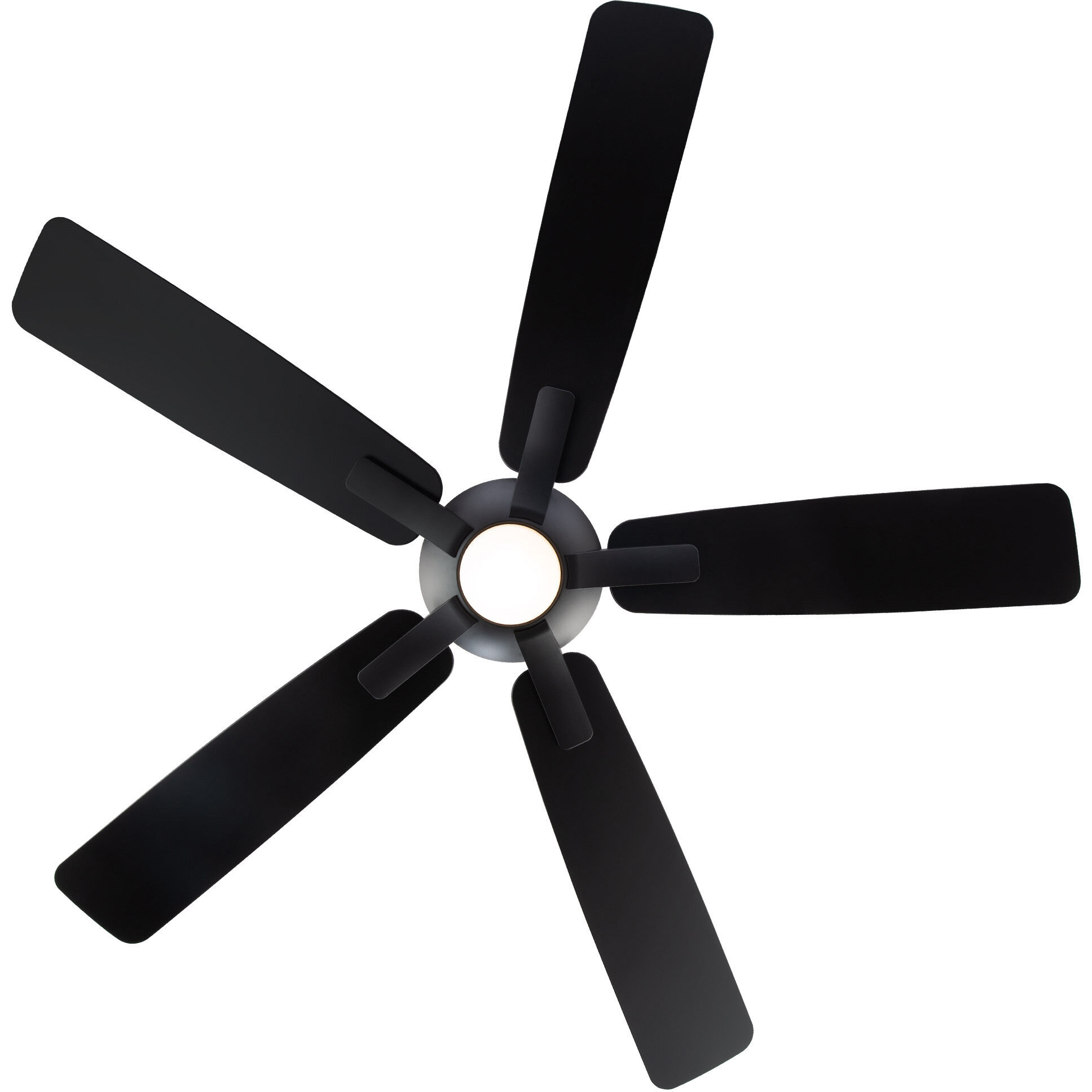 Mykonos 5 60 inch Matte Black Downrod Ceiling Fan in 3000K