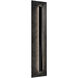 Bell Tower LED 28 inch Basalt Stone and Black Outdoor Wall Light