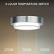 Kind LED 8 inch Stainless Steel Flush Mount Ceiling Light in 3000K