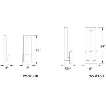 Modern Forms LED Outdoor Wall Sconce Forq Graphite