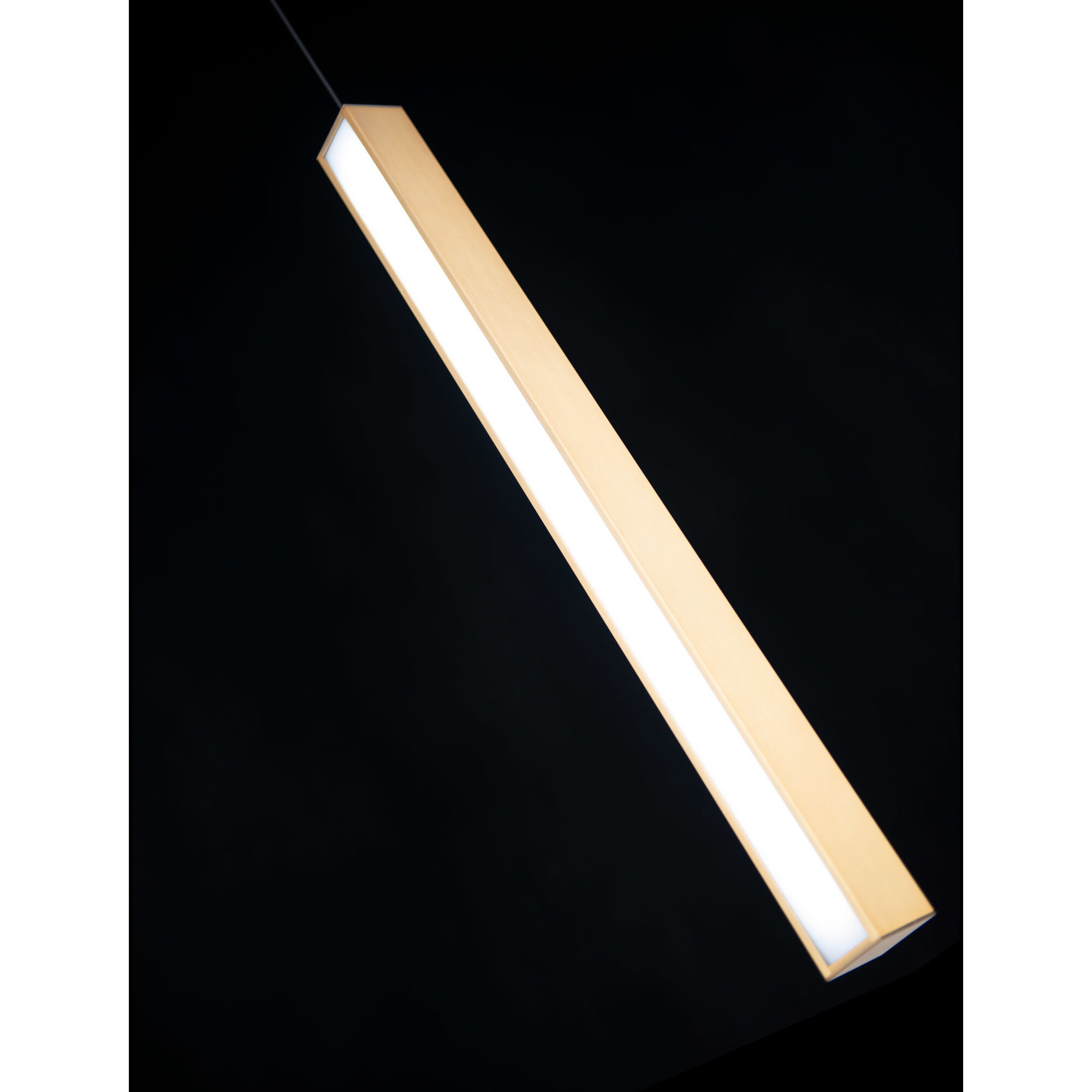 Chaos LED 7.13 inch Aged Brass Pendant Ceiling Light in 16in.