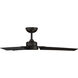 Roboto 52 inch Oil Rubbed Bronze Downrod Ceiling Fan