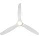 Skylark 62 inch Matte White Downrod Ceiling Fan