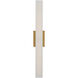 Lanza 1 Light 27 inch Aged Brass Bath Vanity Light Wall Light
