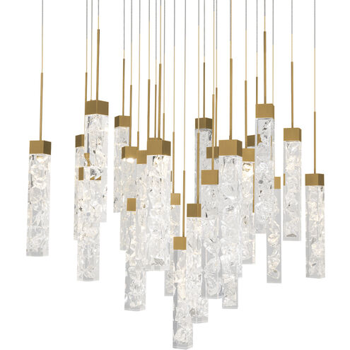 Minx 25 Light 28 inch Aged Brass Multi-Light Pendant Ceiling Light