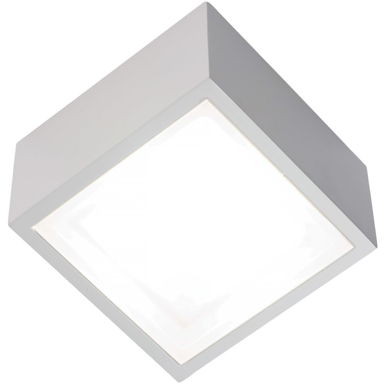 Bloc LED 5.5 inch White Flush Mount Ceiling Light in 3000K