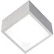 Bloc LED 6 inch White Flush Mount Ceiling Light in 3000K