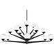 Double Bubble 15 Light 42 inch Black Chandelier Ceiling Light